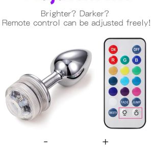 Plug Anal con Luz Led y Control