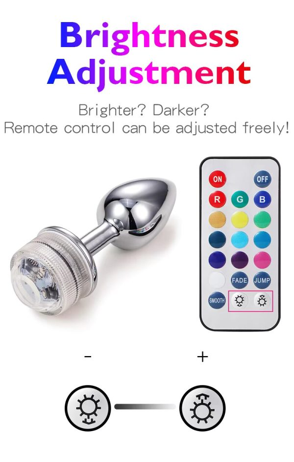 Plug Anal con Luz Led y Control