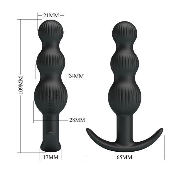 Vibrador Dilatador Anal Recargable 10cm "Sidney" - Imagen 6