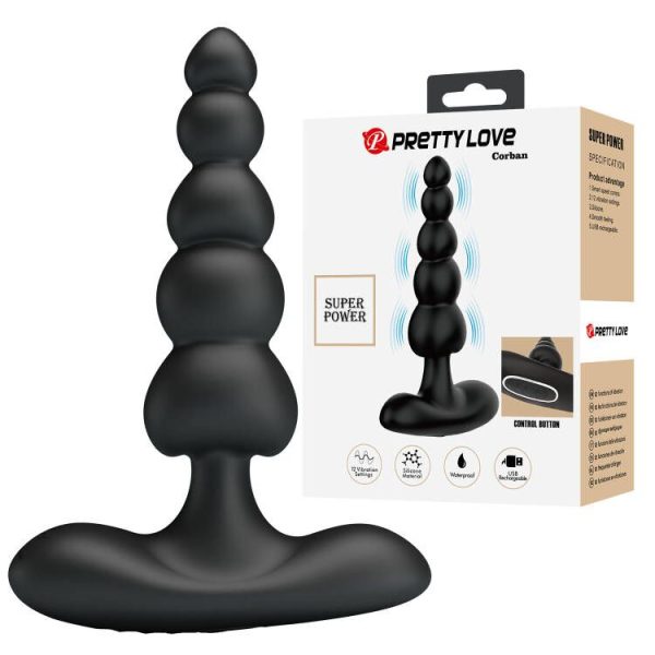 Vibrador Dilatador Anal Recargable 12cm "Korban"