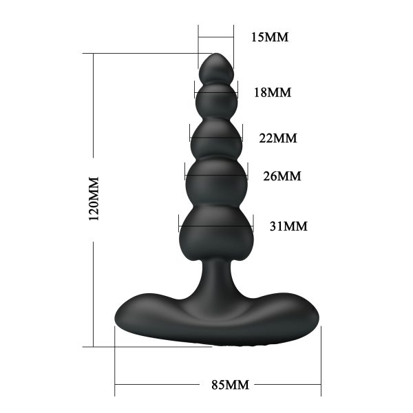 Vibrador Dilatador Anal Recargable 12cm "Korban" - Imagen 8