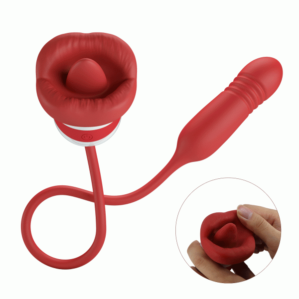 Vibrador Simulador de Sexo Oral con Estimulador de punto G "Ashlynn" - Imagen 3