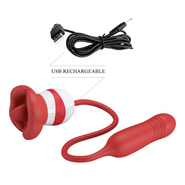 Vibrador Simulador de Sexo Oral con Estimulador de punto G "Ashlynn" - Imagen 8