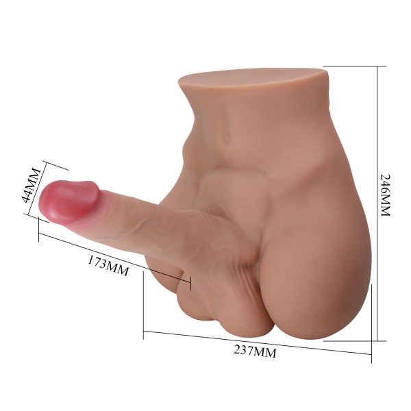 Consolador Medio Cuerpo con Penetración Anal "Rhyne" - Imagen 9