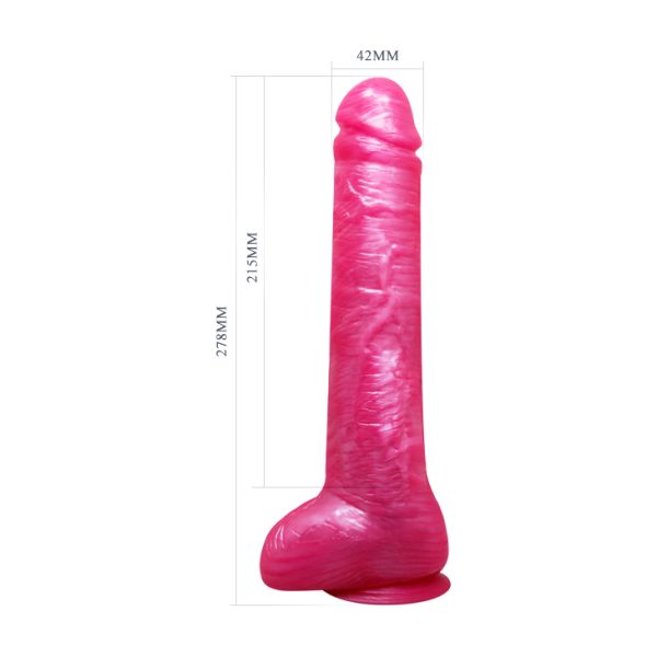 Consolador Realista con Testículos 28cm Jelly - Imagen 6