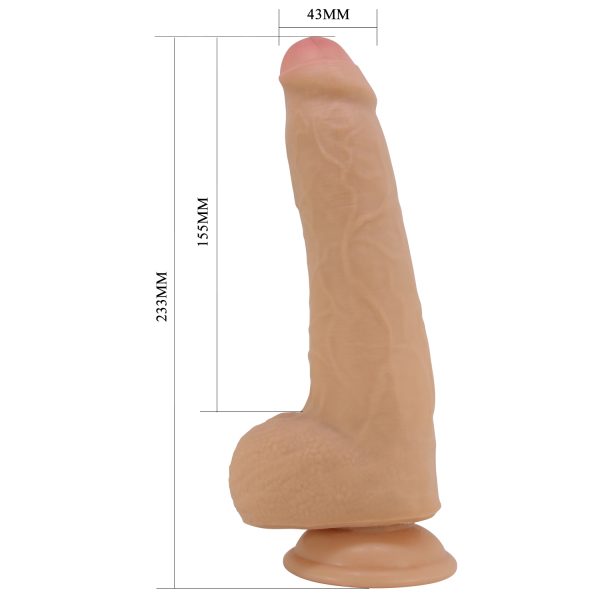 Consolador Piel Deslizante con Testículos de 23cm "Draco" - Imagen 7