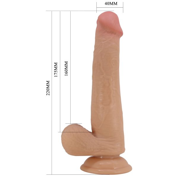 Consolador Piel Deslizante con Testículos de 22cm "Tallen" - Imagen 7