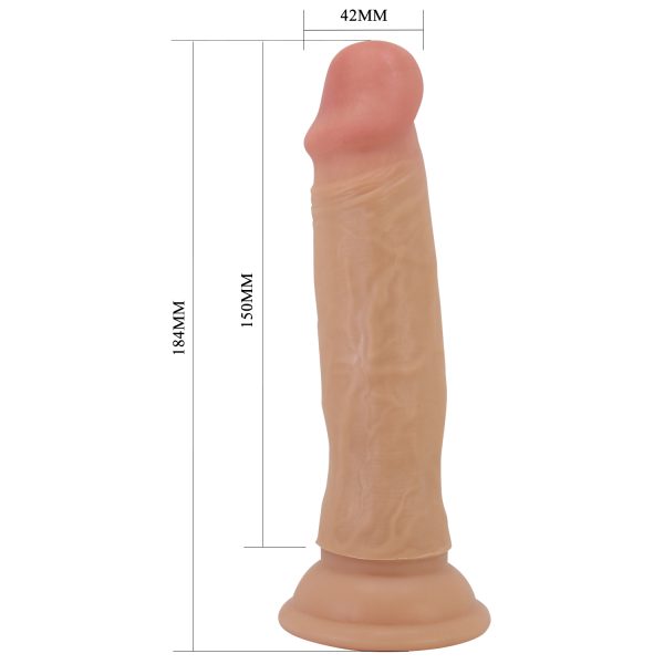Consolador Piel Deslizante con Testículos de 18cm "Quentin" - Imagen 6