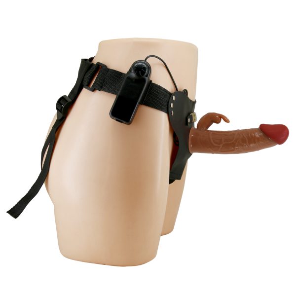 Arnés Vibrador Realista con Estimulador de Clítoris de 19 cm - Imagen 6