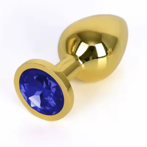 Plug Anal de Diamante Dorado
