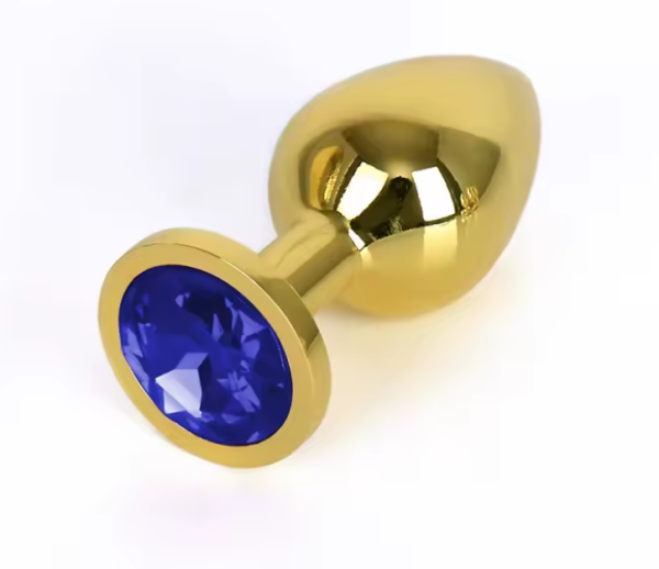 Plug Anal de Diamante Dorado