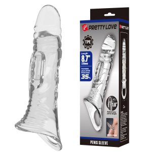 Funda para Pene Transparente con Extensión de 22cm