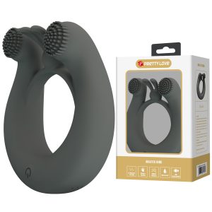 Anillo Vibrador con Estimulador de Clítoris y Labios "Dahlia"