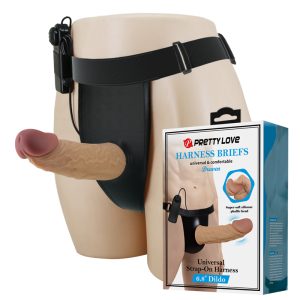Arnés hueco con Vibrador Realista 18 cm "Draven"