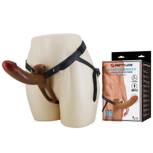 Arnés Vibrador Realista con Estimulador de Clítoris de 17 cm "Bradden"