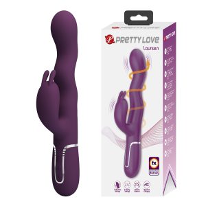 Vibrador Conejo con Movimientos Ondulatorios y Estimulador de Clítoris "Laursen"