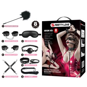 Kit BDSM Fetiche Pretty Love 8 Piezas