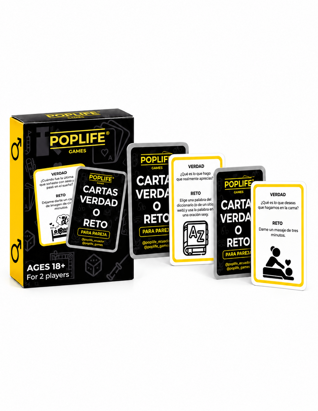 Cartas Verdad o Reto para Parejas by Poplife Games