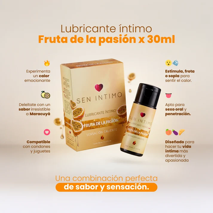 Lubricante Intimo Caliente Maracuya - Imagen 2